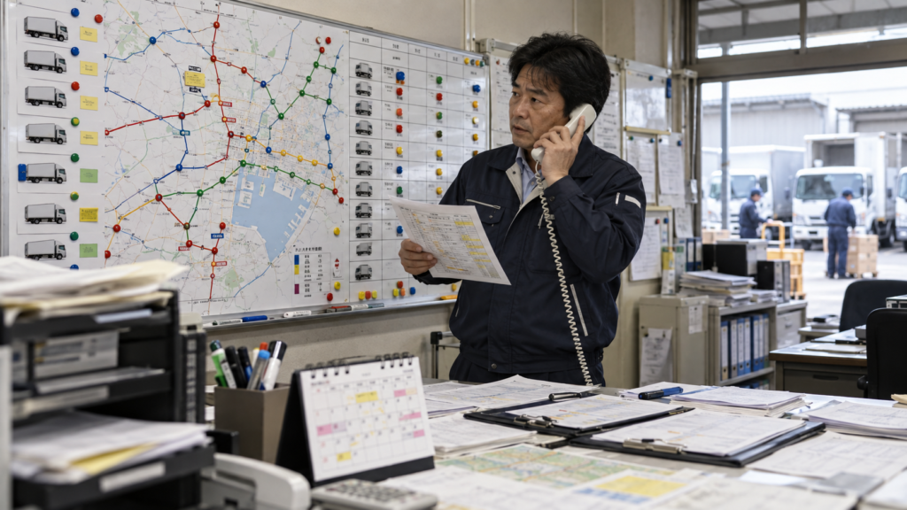 地方の物流会社で配車業務を効率化するには？